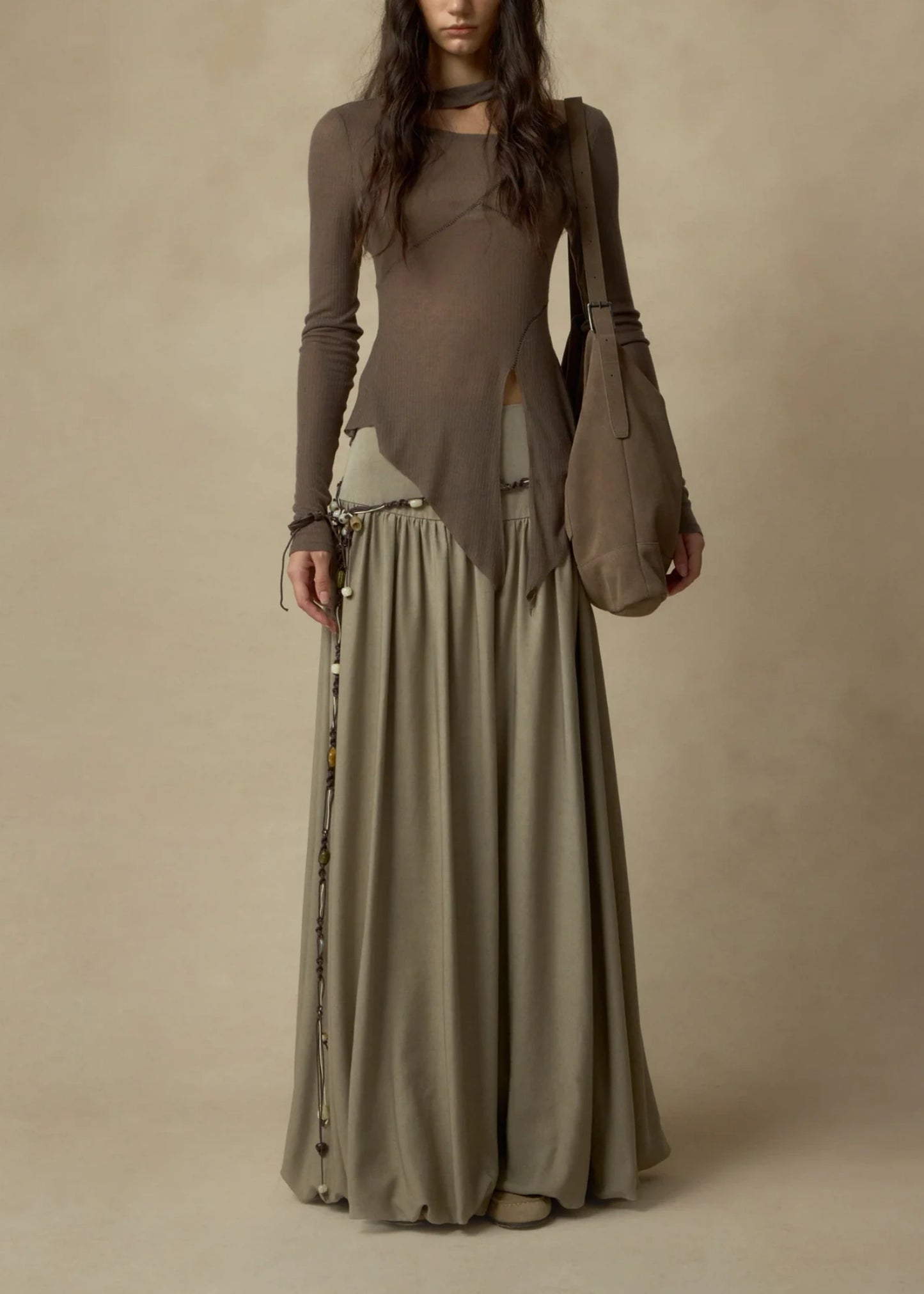 Bloom Ruched Midi Skirt
