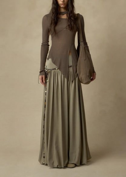 Bloom Ruched Midi Skirt