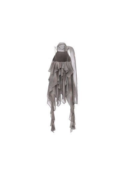 Ruffled Layered Cami Halter Top