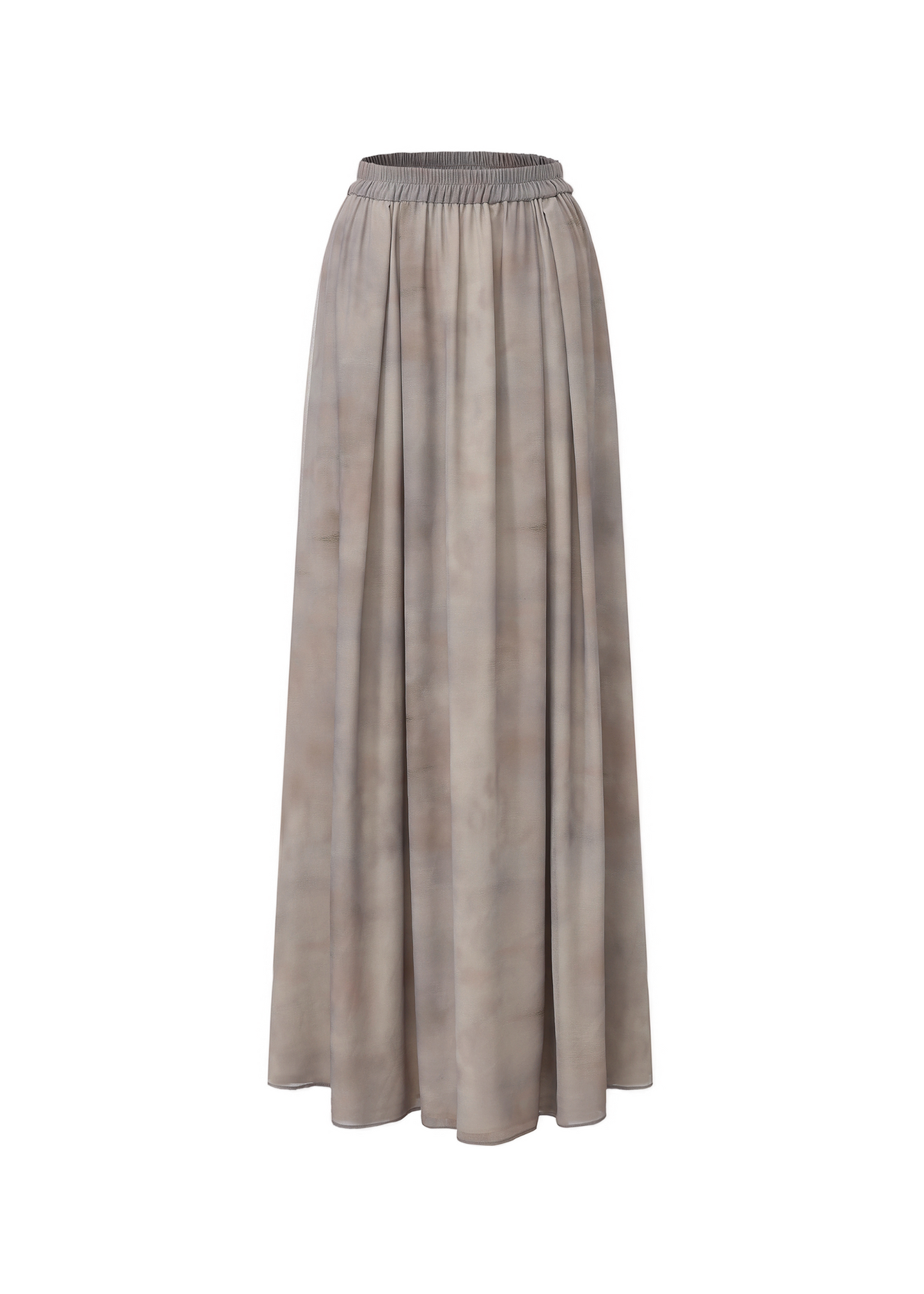 Ombre Printed Midi Skirt