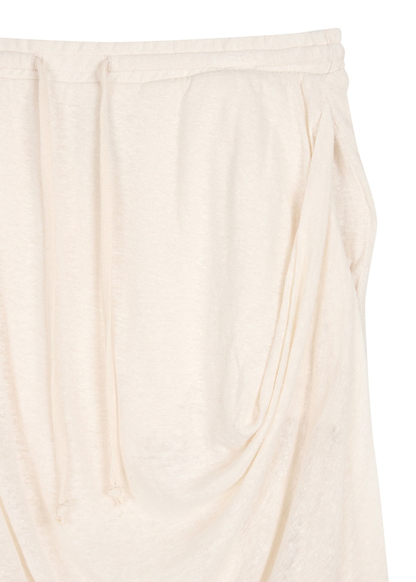Draped Linen Skirt