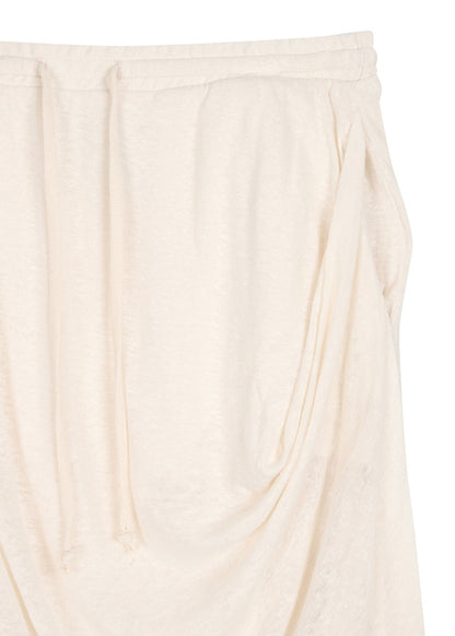 Draped Linen Skirt