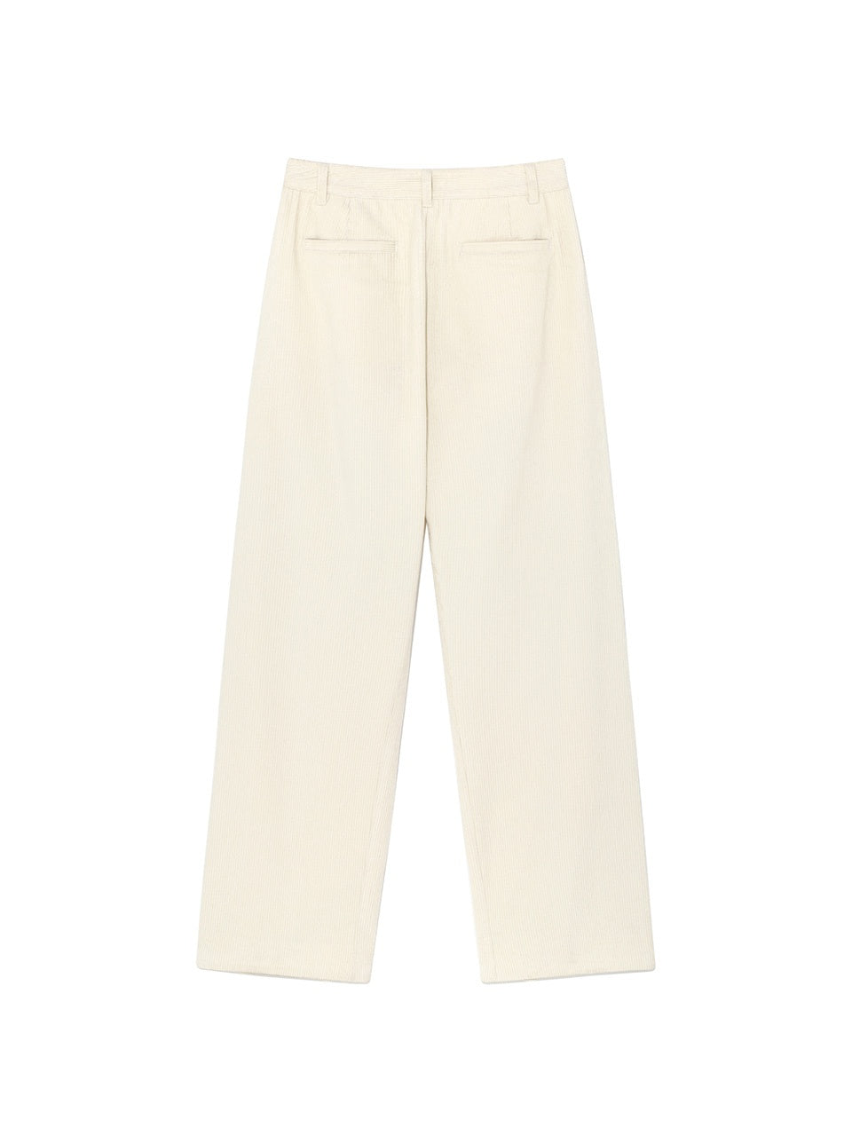 Curved Seam Corduroy Pants