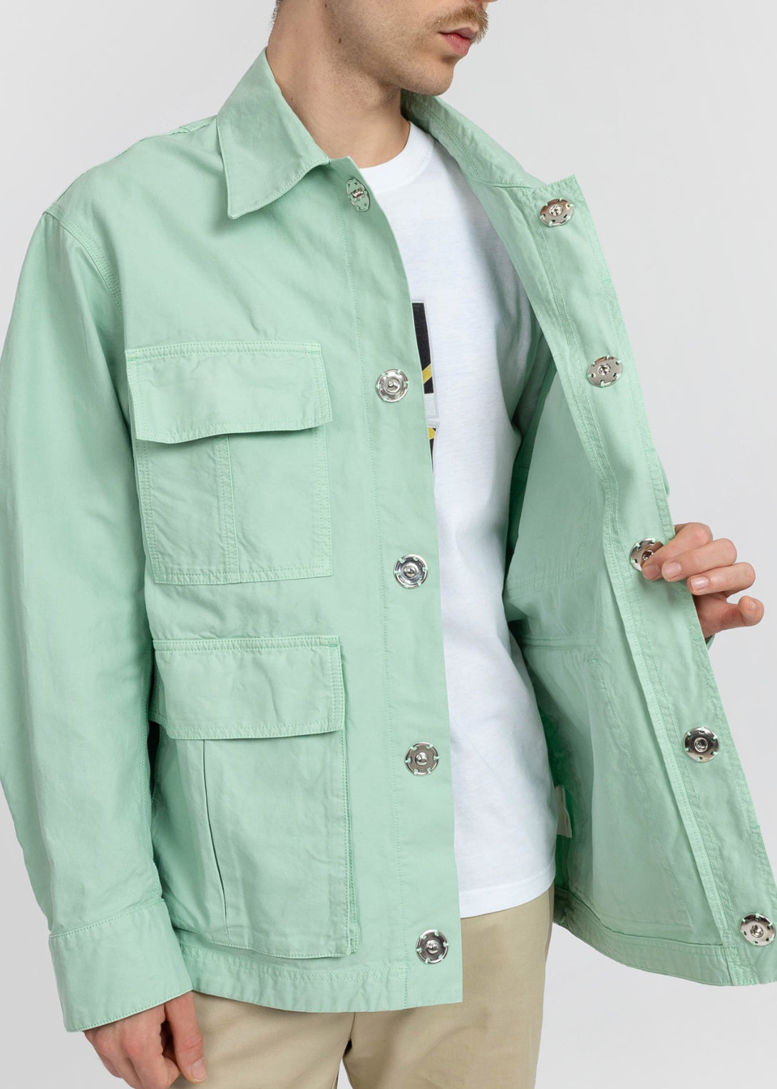 Pocket-detail Shirt Jacket