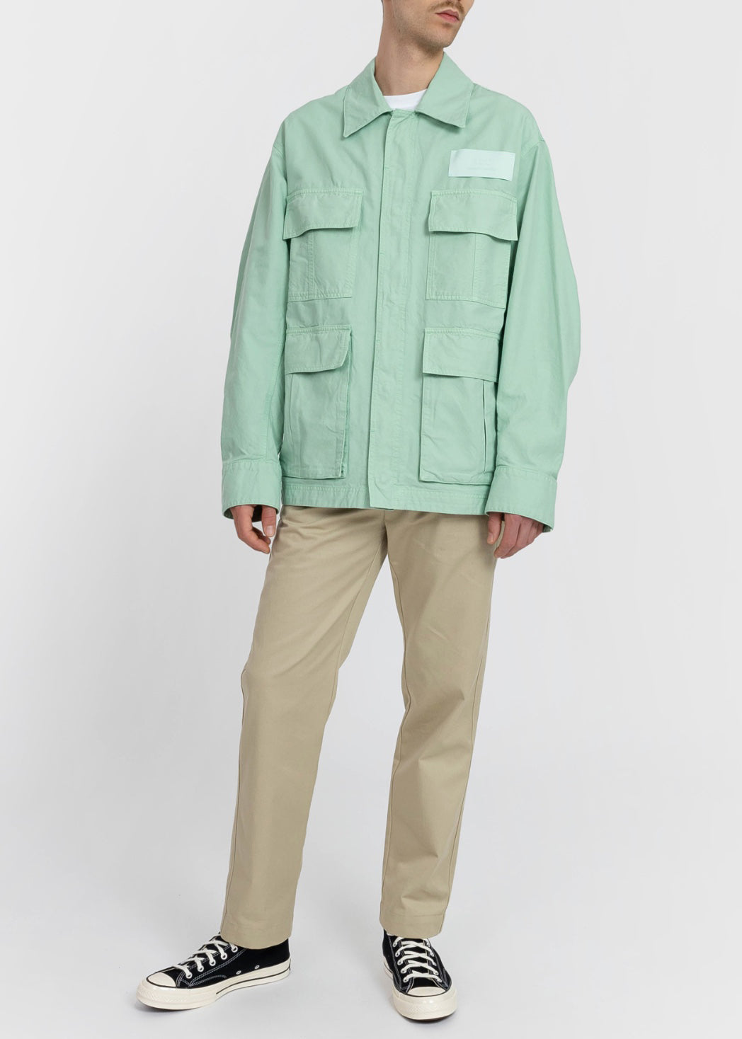 Pocket-detail Shirt Jacket