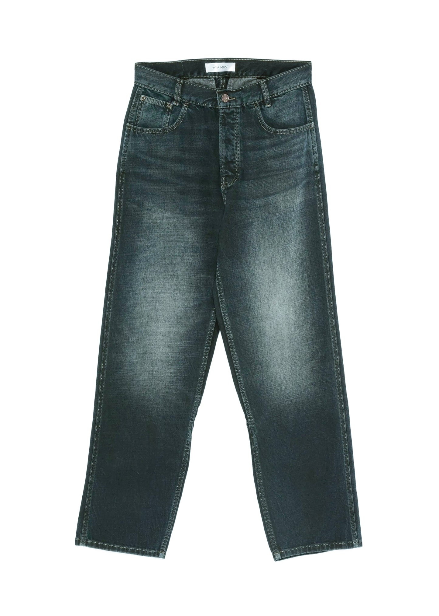 Buckle Baggy Jeans