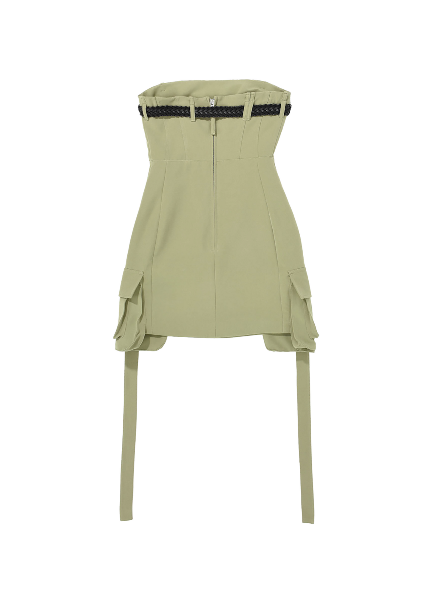 Belted Tube Top Dress