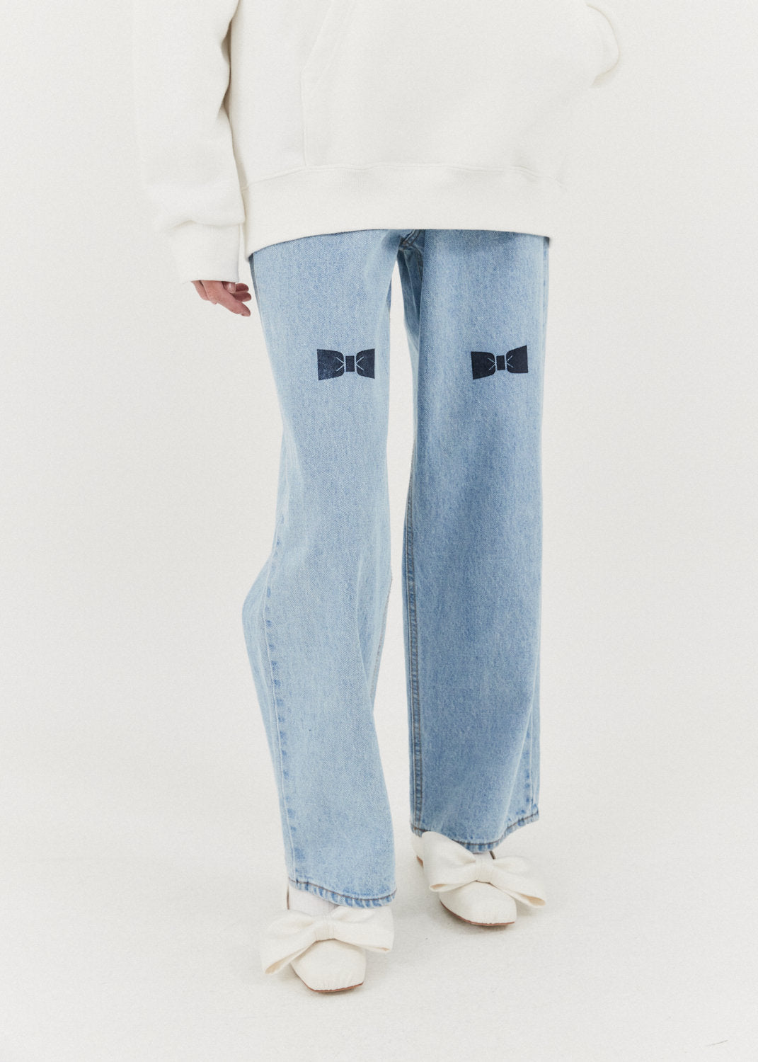 Bow Stamped Jeans