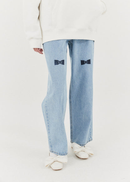 Bow Stamped Jeans
