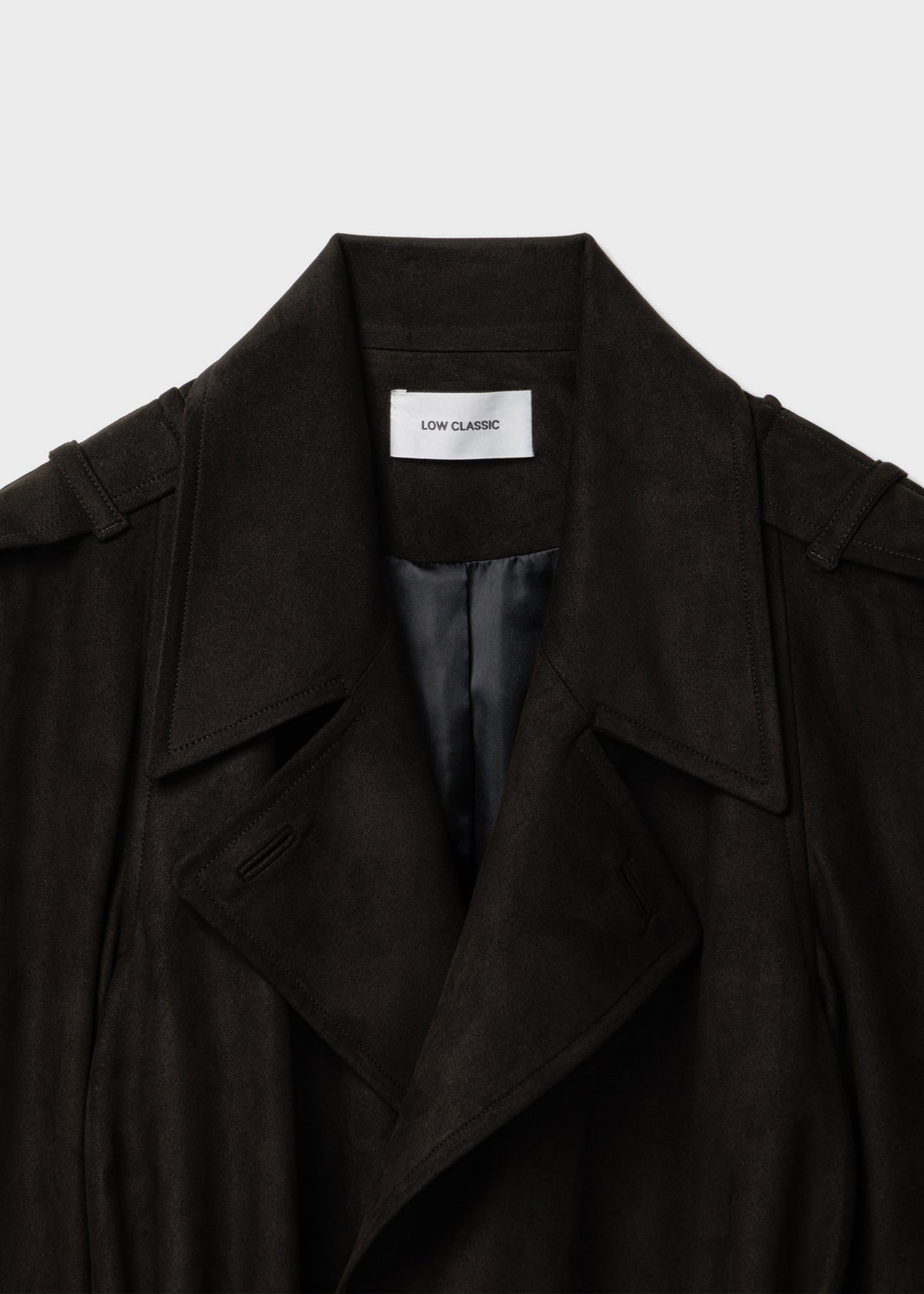 Suede Trench Coat