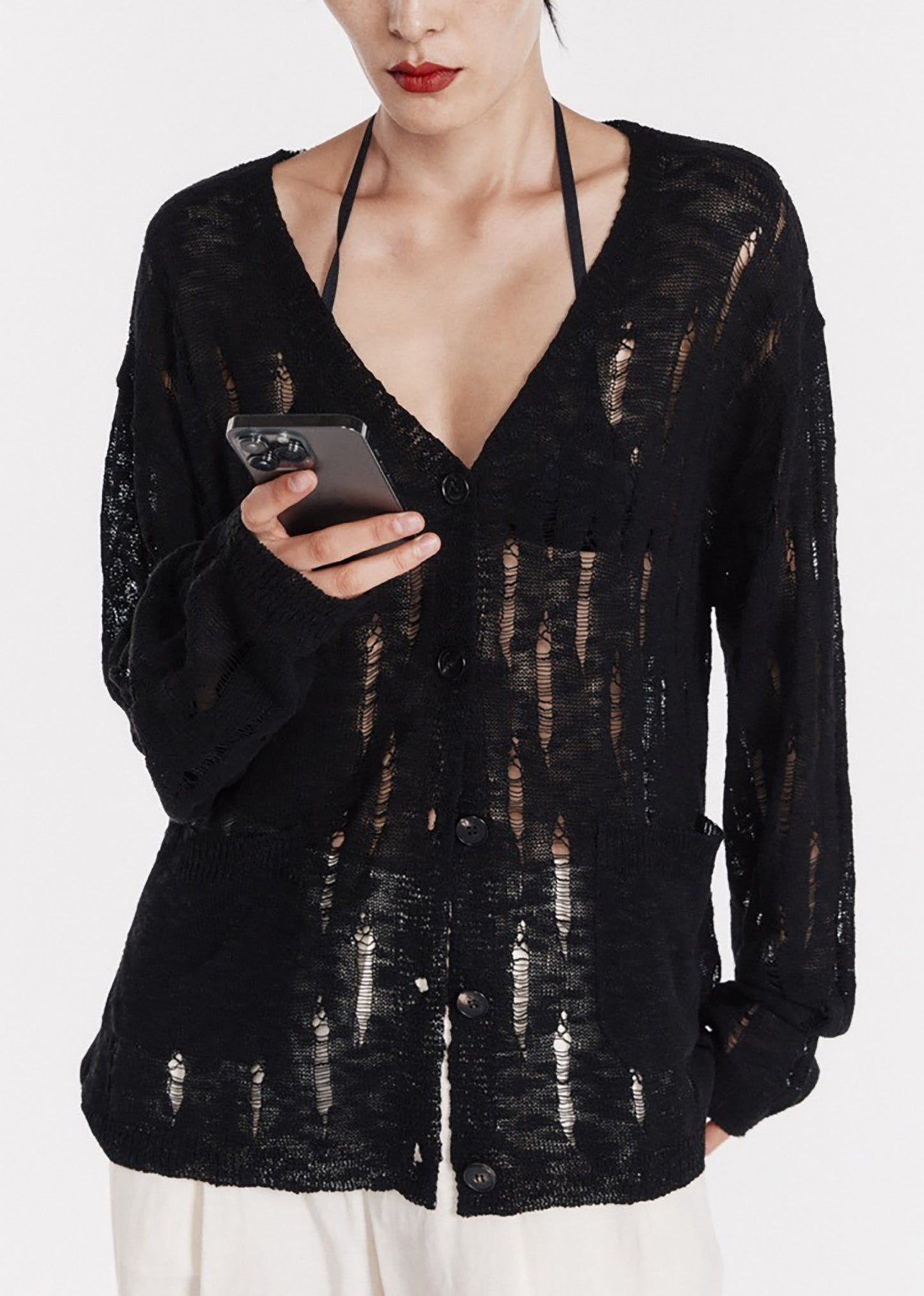 Distressed Cardigan