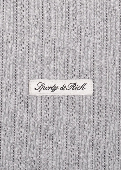 Signature Logo Pointelle Cardigan