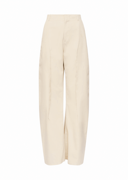 Twill Wide-leg Pants