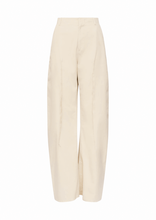 Twill Wide-leg Pants