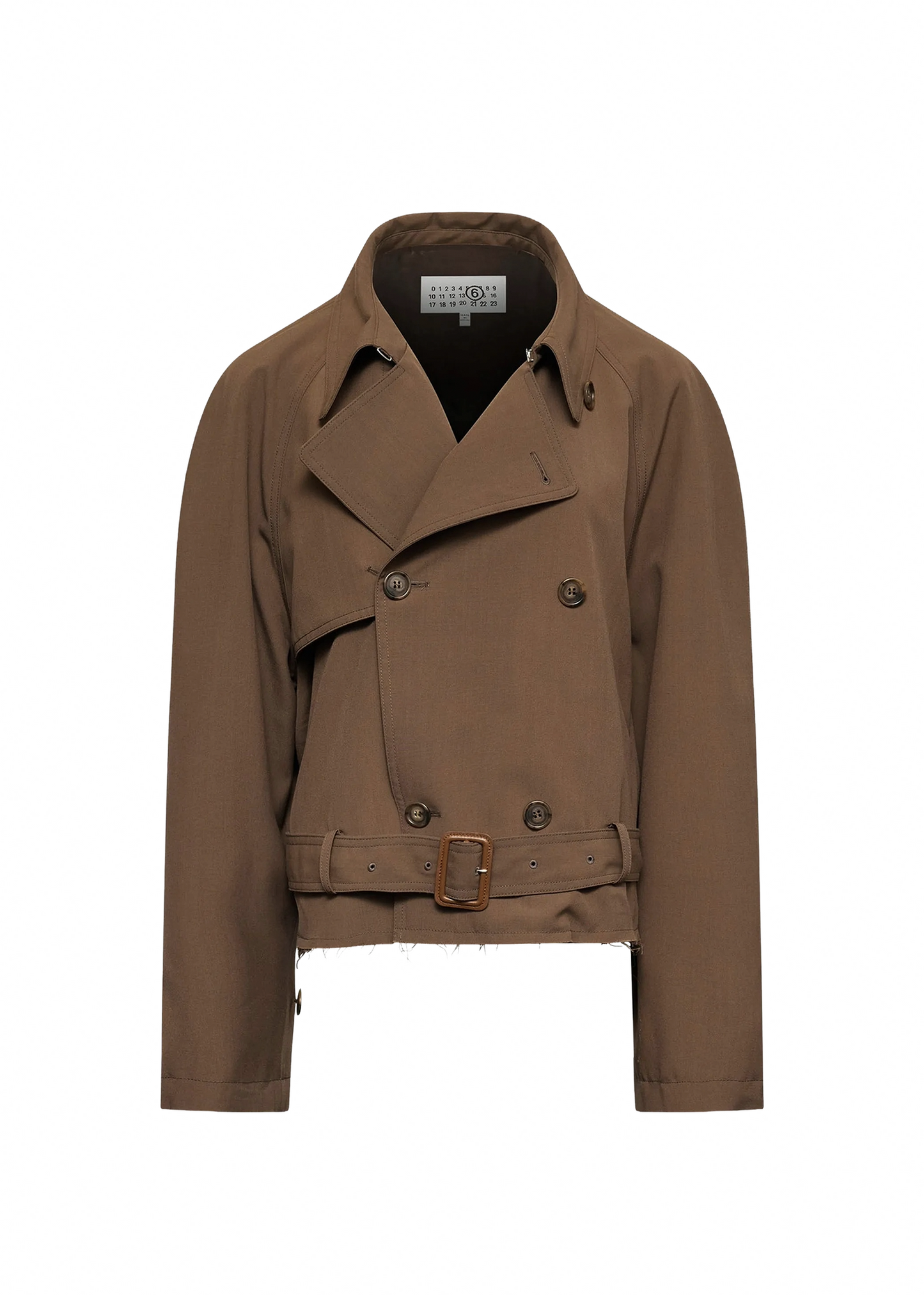 Belted Wool Blend Jacket