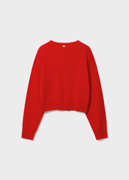 Crop Wool Cardigan