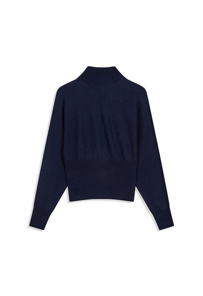 Button Up Blouson Cardigan