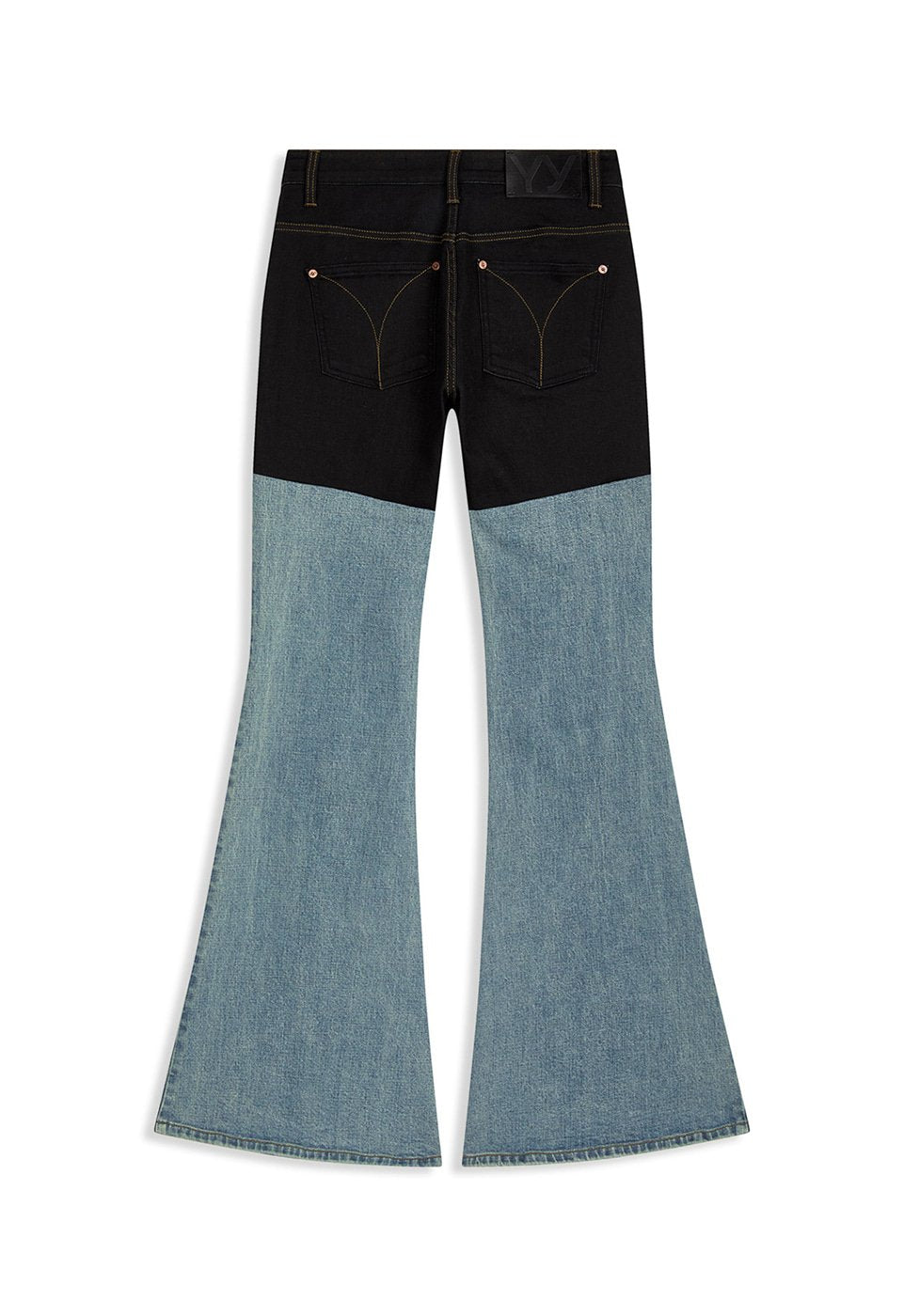 Color Block Bootcut Jeans