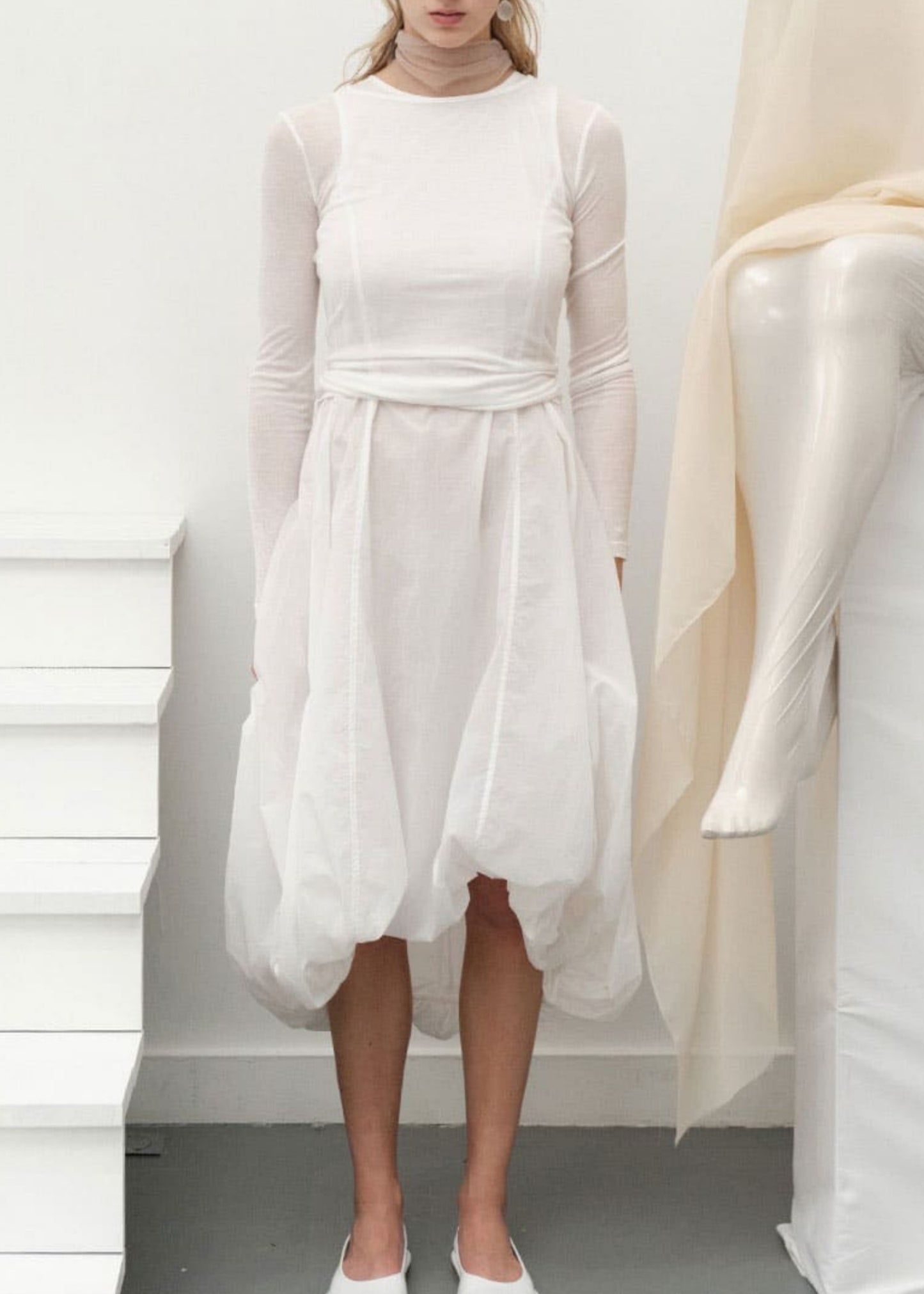 Sheer Volume Dress