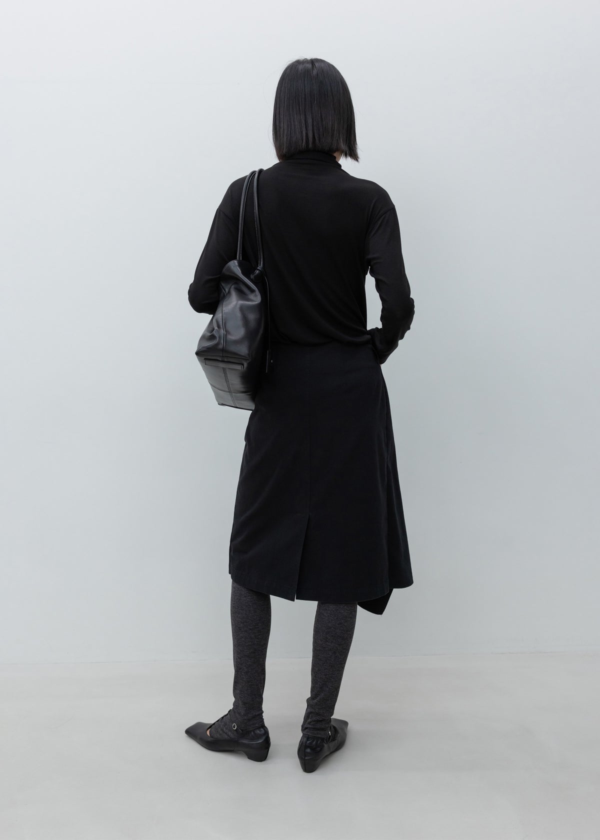 High-neck Wool Jersey Top