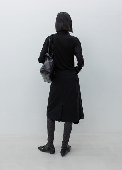 High-neck Wool Jersey Top