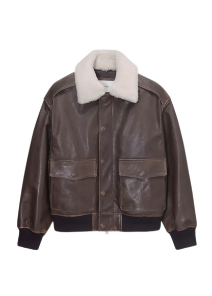 Detachable A-2 Leather Blouson