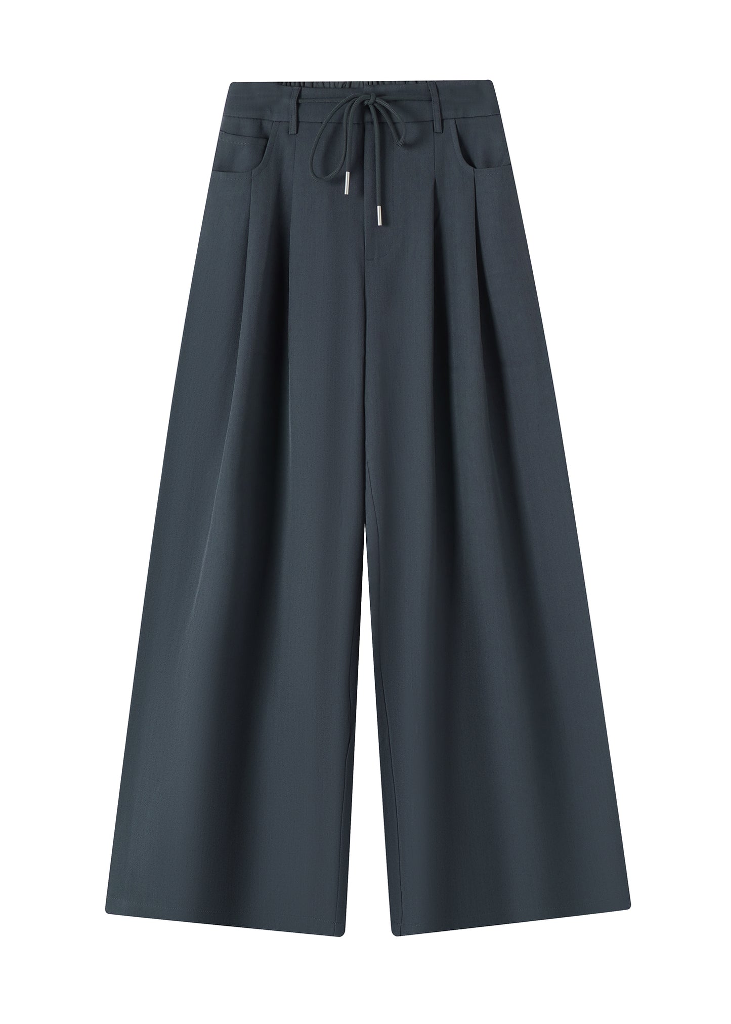Relaxed Wide Leg Suit Pants