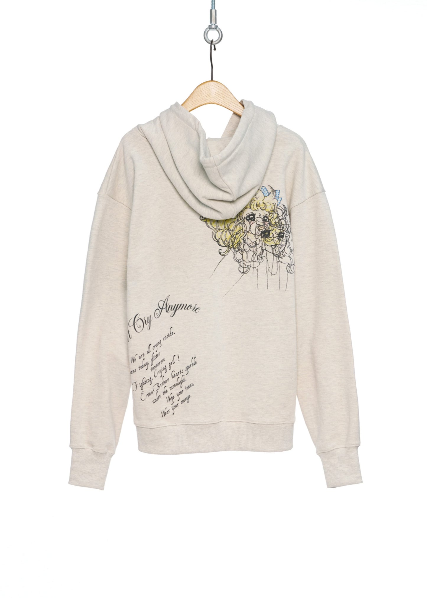 Crying Girl Zip-up Hoodie