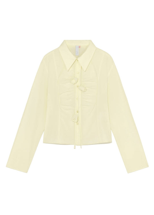 Corsage Shirring Shirt