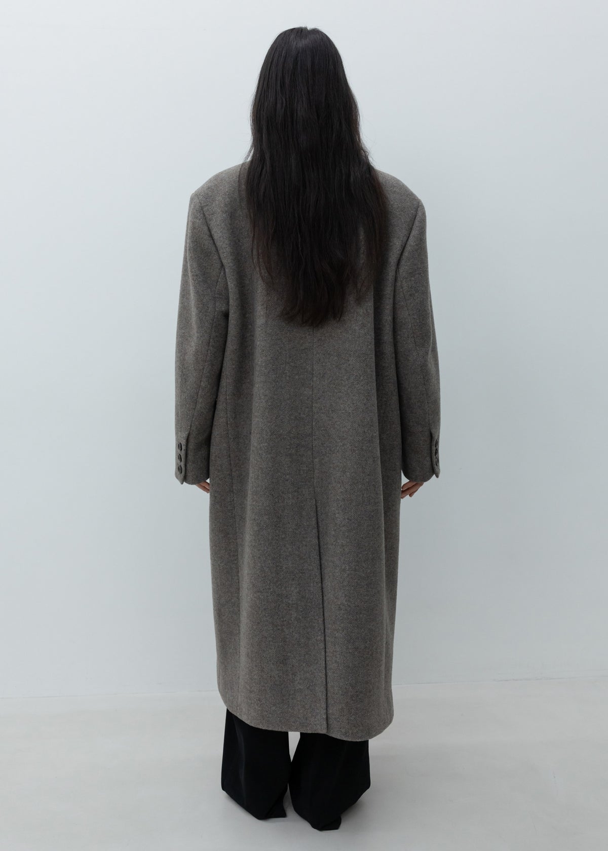 Cashmere Blend Double Long Coat