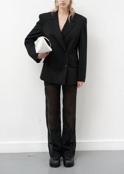 Sheer Straight Fit Pants