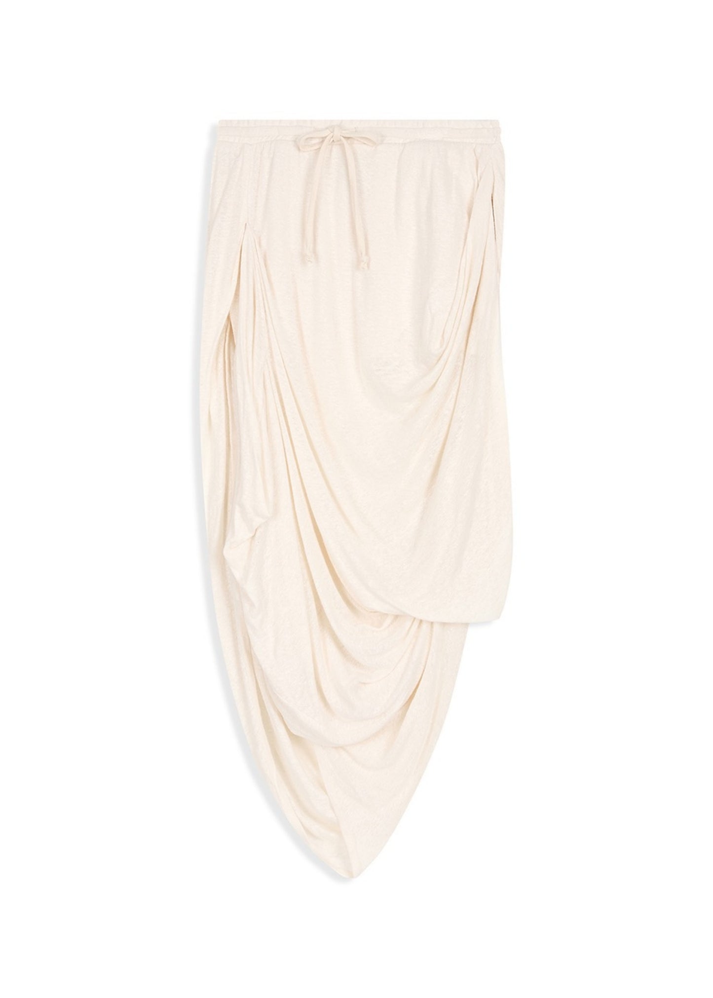 Draped Linen Skirt