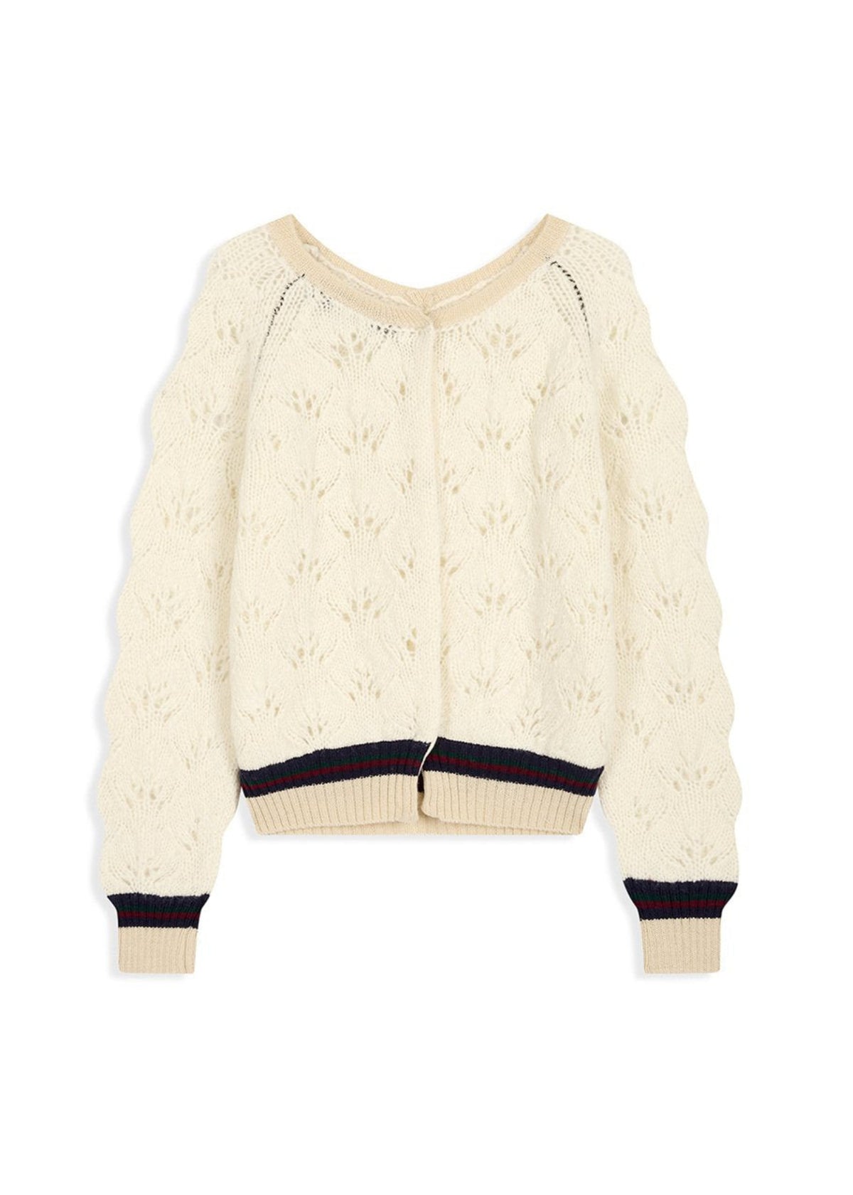 Open Back Pointelle Knit