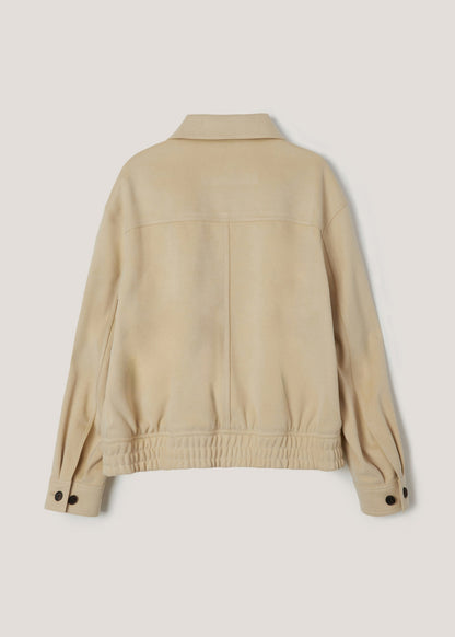 Alter-suede Collared Blouson