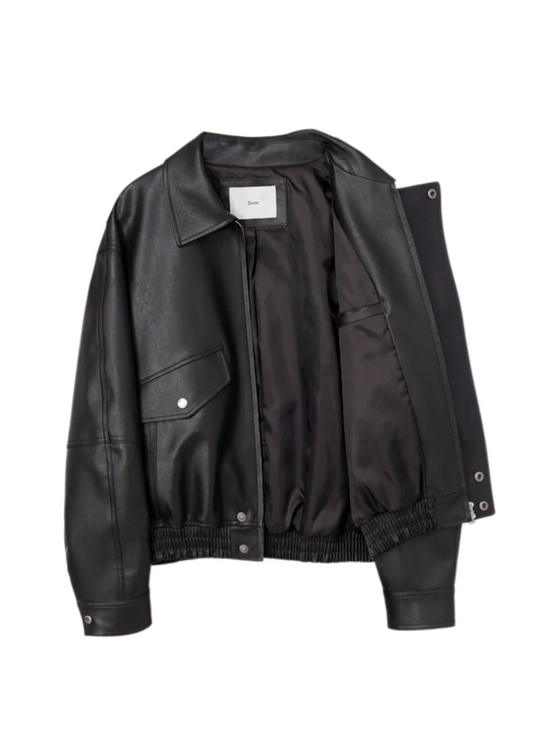 Cropped Alter-leather Blouson
