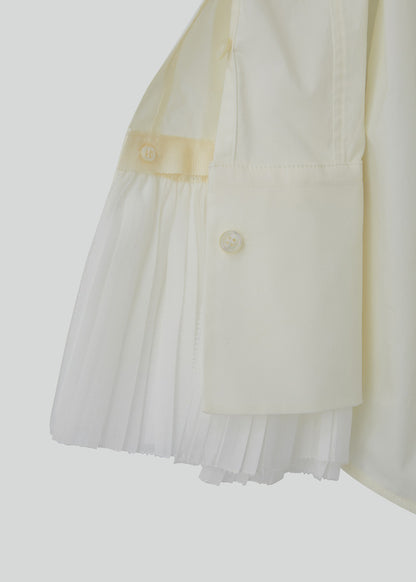 Pleats Cuffs Point Shirt