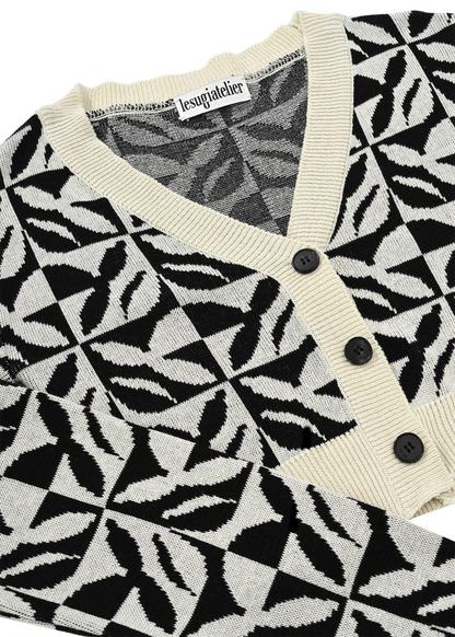 Monogram-patterned Cardigan