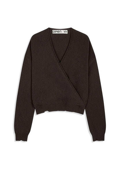 Wool Criss Cross Wrap Knit
