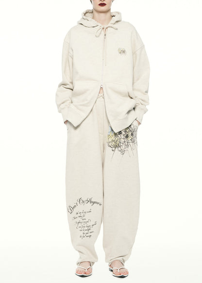 Crying Girl Tapered Sweatpants