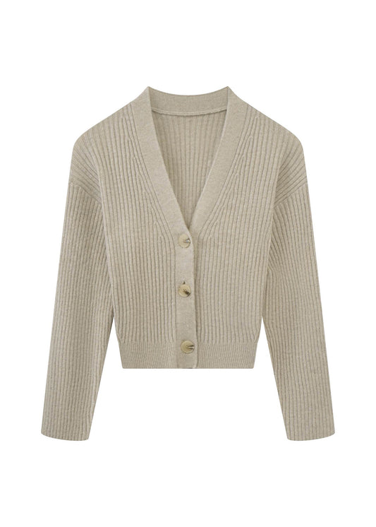 V-neck Knit Cardigan