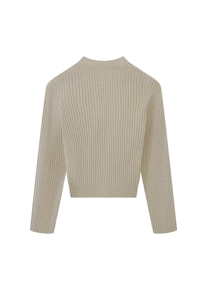 V-neck Knit Cardigan