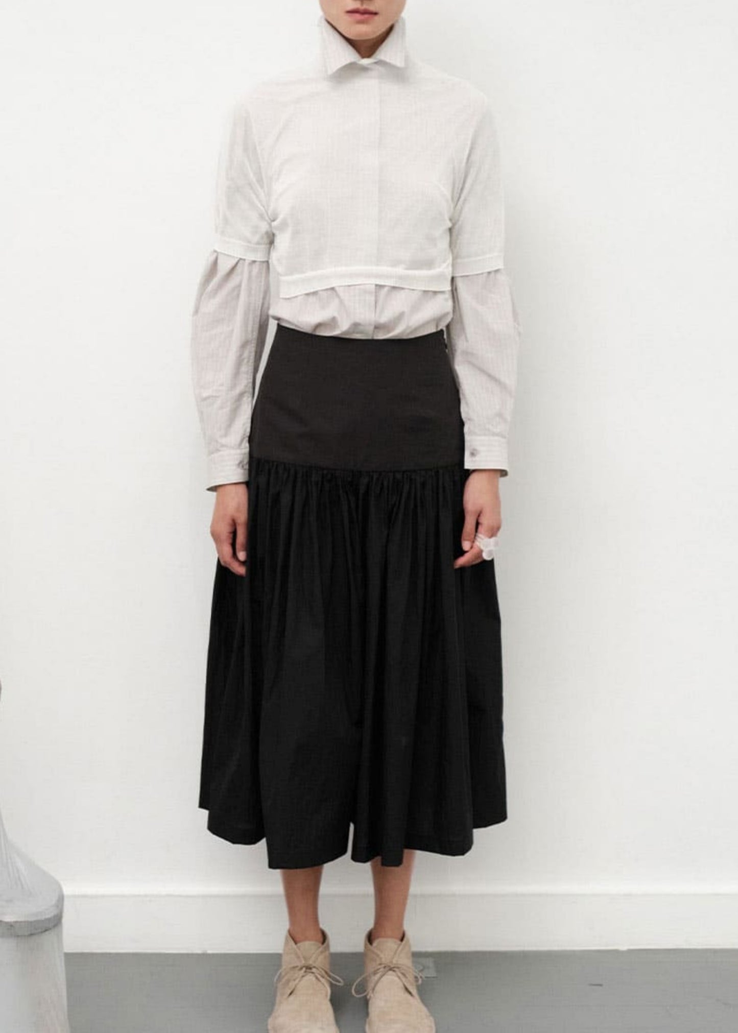 Shirring Culotte Pants