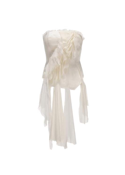 Silk Lace Bandeau Top