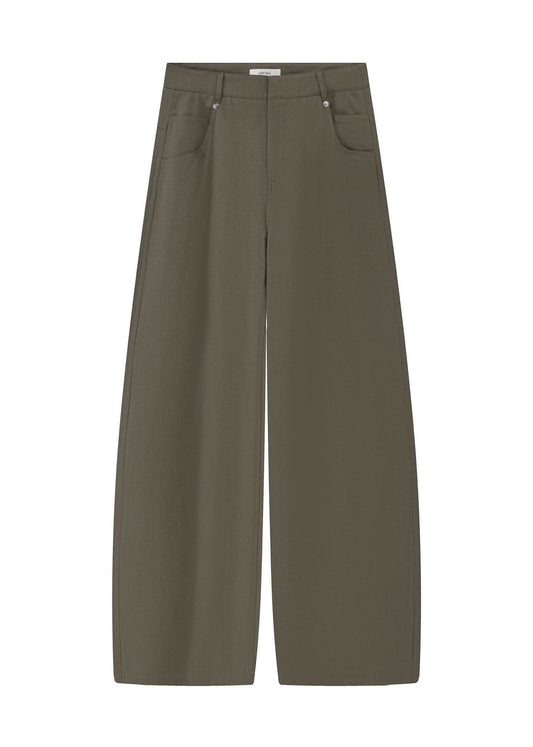 Barrel-leg Wide Pants