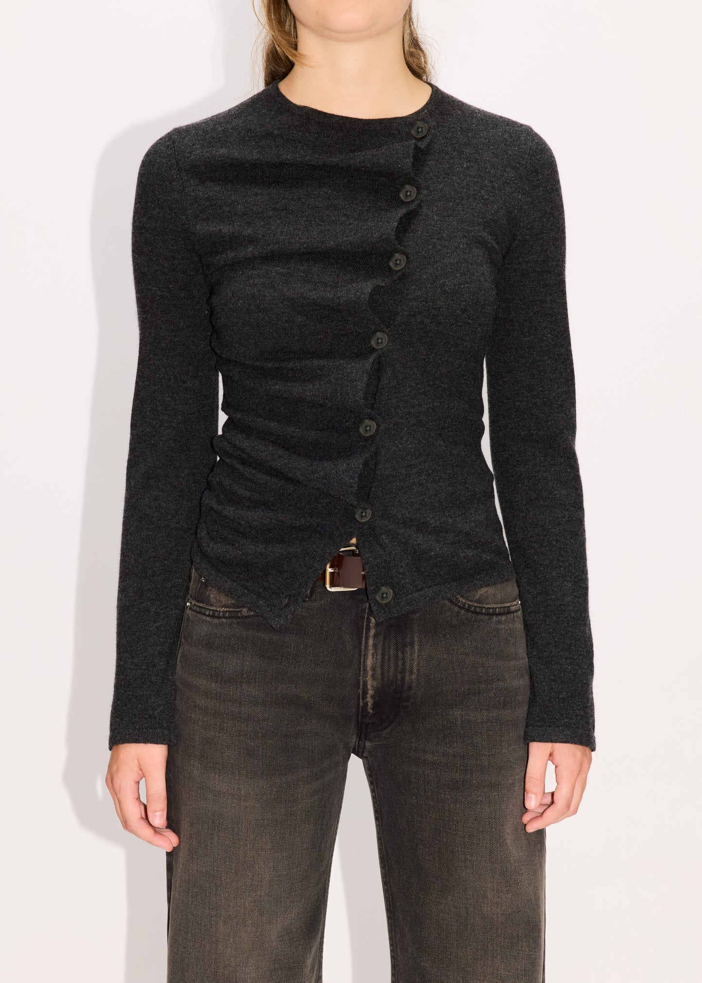 Asymmetrical Wave Cardigan