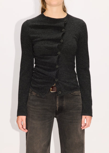 Asymmetrical Wave Cardigan