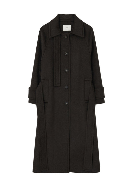 Wool Balmacaan Coat