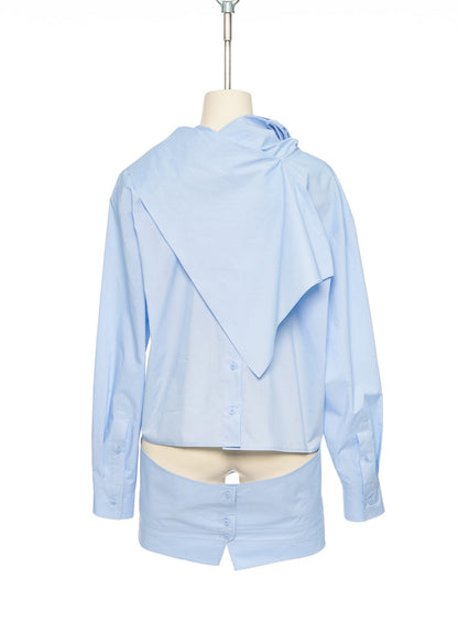 Collar Up Side Down Shirt