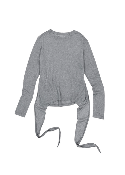 Knot-tie Round T-shirt