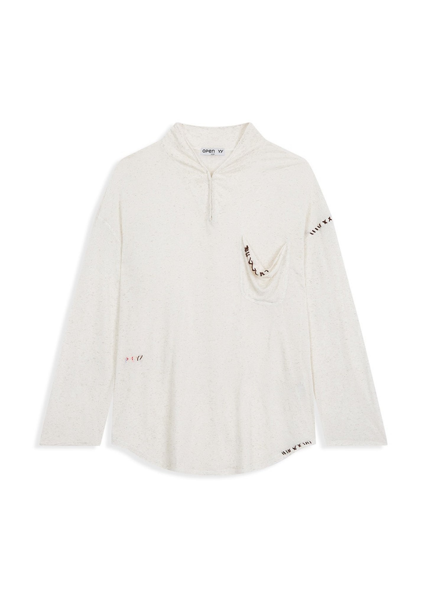 Hook Henley Stitch Top